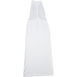 Irregular Backless Solid Color Maxi Dress GYME-K6D01115A
