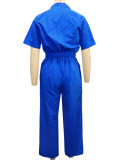 Short Sleeve Sport Tops Two Piece Pants Set SH-391526