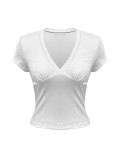 V Neck Short Sleeve T Shirt GZJF-ZJ2668