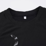 Cat Print Short-Sleeve T-Shirt GPKJ-MR37431