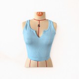 Sleeveless Solid Color Tank Tops GYZY-9010