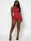 Polka Dots Print Backless Bandage Dress MEM-88689