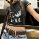 Cat Print Short-Sleeve T-Shirt GPKJ-MR37431