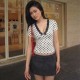 Polka Dots Print Short Sleeve T Shirt GPBY-VE8333