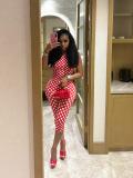 Polka Dots Print Sleeveless Jumpsuit MEM-88687