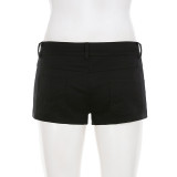 Solid Color Slim Short GPKJ-MR46858