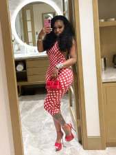 Polka Dots Print Sleeveless Jumpsuit MEM-88687