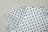 Polka Dot Print Short Sleeve Two Piece Skirt Set GJYO-711875