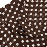 Polka Dots Print Halterneck Backless Tops GSBW-J26TP107