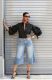 High Waist Washed Hot Drill Straight Fifth Jeans GYLN-7270