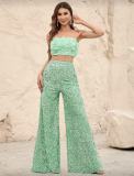Casual Loose Sequin Loose Wide Leg Jumpsuit GXRF-QC171