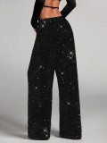 Casual sequined Drawstring Pants GXRF-QC160