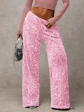 Casual sequined Drawstring Pants GXRF-QC160