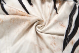 Tiger Print Sexy Backless Ruched Mini Dress DLSF-K6D02571A