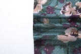 Print Long Sleeve Slim Fishtail Dress XEF-K6D03110A