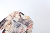 Mesh Print Long Sleeve Tops Tight Pants Suit DLSF-K6S01605A
