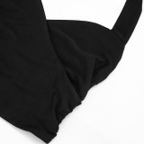 Halterneck Hollow Out Two Piece Pants Set GDSF-J26ST054