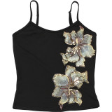 Floral Spaghetti Straps Tank Top XEF-K6L03247A