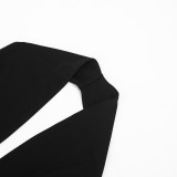Halterneck Backless Sleeveless Romper GDSF-D26RP037