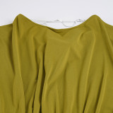 Backless Chain Solid Color Mini Dress GPKJ-MR42659