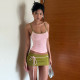 Sexy Sling Vest Tie Up Skirt 2 Piece Set XEF-K6S04467A