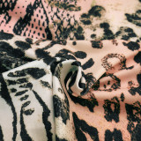 Leopard Print Backless Mini Dress GDSF-D26DS066