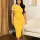 Short Sleeve Sport Two Piece Short Set HNIF-SY021