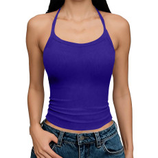 U Neck Solid Color Tank Top GYZY-6705