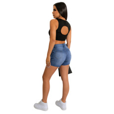 Fashion Washed Denim Shorts LA-3308