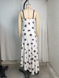 Sleeveless Patchwork Print Sling Maxi Dress GPBY-DR8277