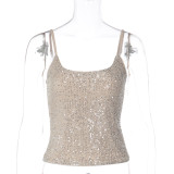 Sexy Sequin Sling Tank Tops LJSF-T6121112X