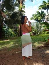 Color Block Knits Beach Maxi Dress TR-1359