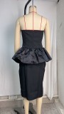 Sexy Wrap Chest Tops Two Piece Skirts Set GPBY-SU8326