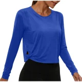 Solid Color Long Sleeve T Shirt GYZY-6703