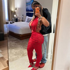Deep V Neck Backless Lace Jumpsuit GPBY-SU8344
