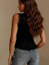 V Neck Sleeveless Tops GXBQ-772