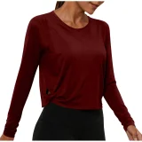 Solid Color Long Sleeve T Shirt GYZY-6703