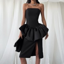 Sexy Wrap Chest Tops Two Piece Skirts Set GPBY-SU8326
