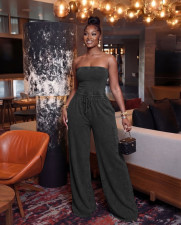 Casual Washed Tube Top Wide Leg Jumpsuit TR-1360