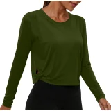 Solid Color Long Sleeve T Shirt GYZY-6703