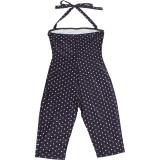 Halterneck Polka Dots Print Romper GZJQ-K6Q04453A