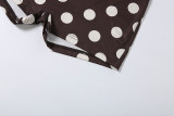 Polka Dots Print Sleeveless Two Piece Shorts Set GZJQ-K6S01867A