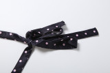 Halterneck Polka Dots Print Romper GZJQ-K6Q04453A