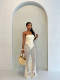 Hollow Out Knits Dress Two Piece Set GHYX-JYP7024