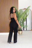 Halterneck Irregular Top Pants 2 Piece Set FENF-5002