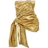 Sexy Sequin Wrap Chest Bodysuit  GZJQ-K6K01768A