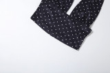 Polka Dots Print Halterneck Tank Top Two Piece Shorts Set GZJQ-K6S03779A