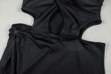 Solid Color Hollow Out Sleeveless Maxi Dress GJYO-JD305073