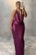 Deep V Neck Backless Evening Dress GMYU-9285