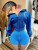 Zip-Up Hooded Fleece Top And Shorts Sports Two-Piece Set CH-26081